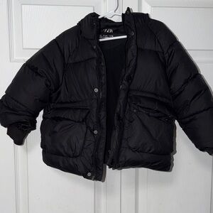 Zara Kids Black Puffer Jacket